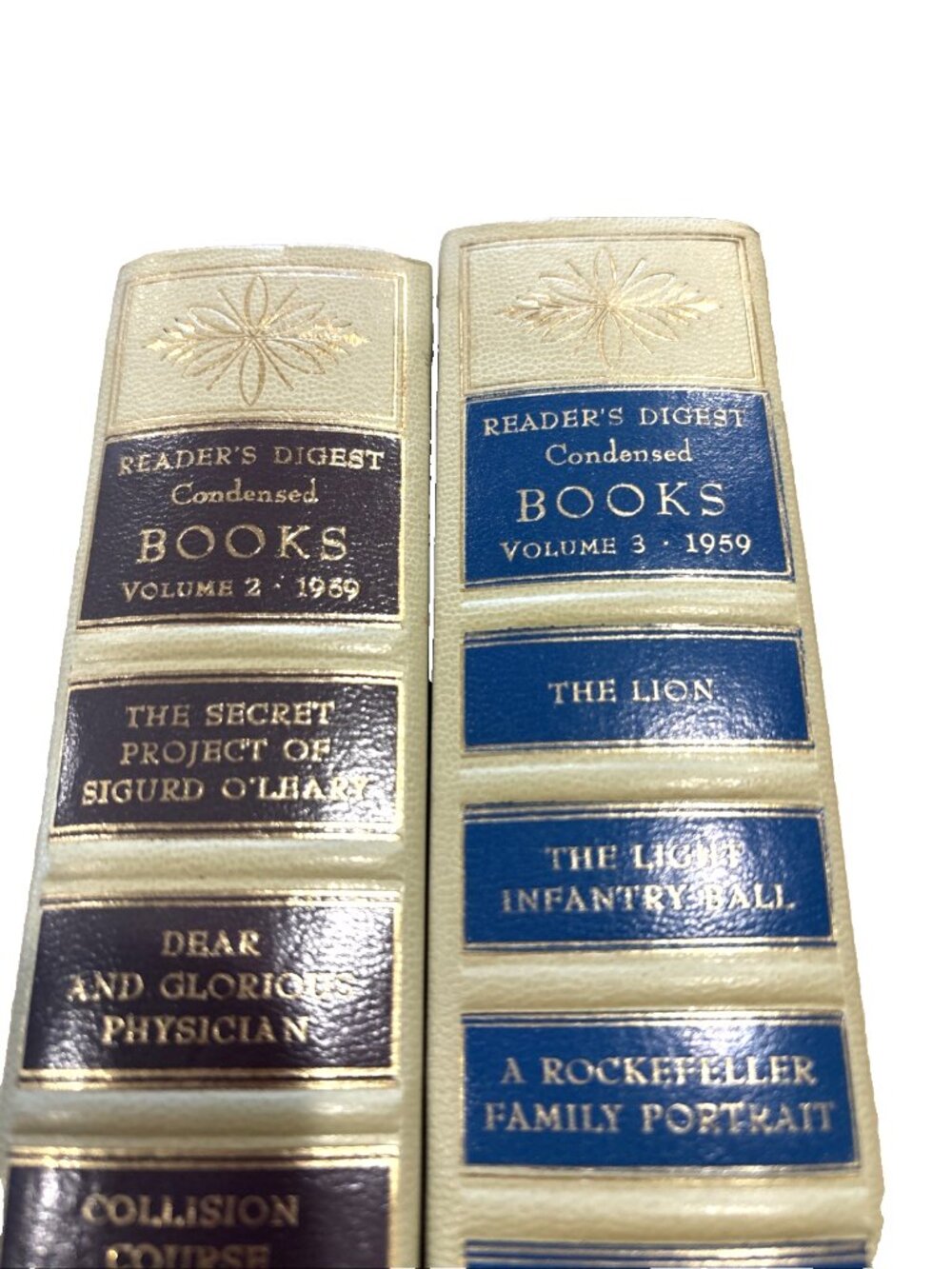 2 Reader's Digest condensed books 1959 hardcover no dust jackets Vtg
